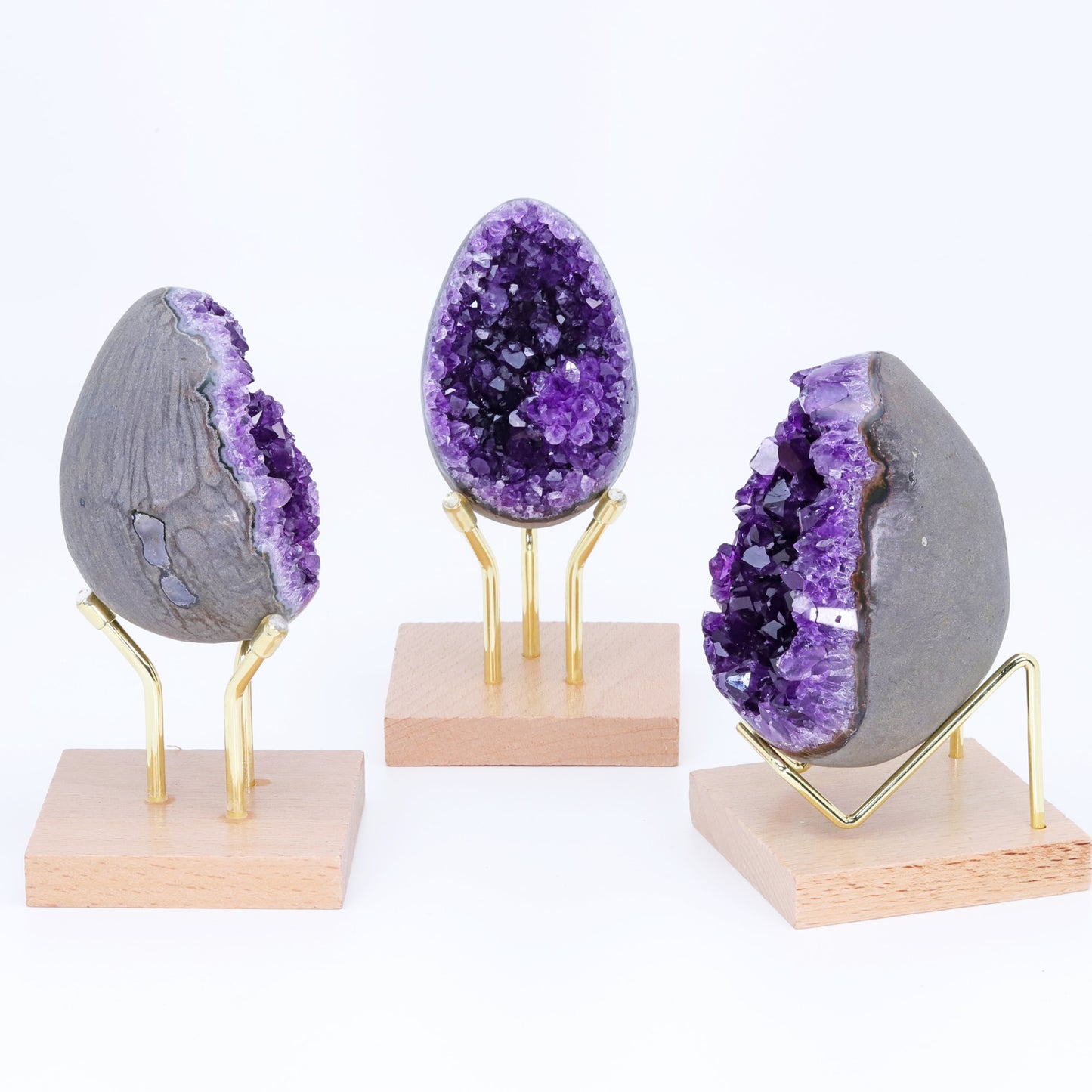 Amethyst Mini Eggs Geodes - thebodymindsoulshop