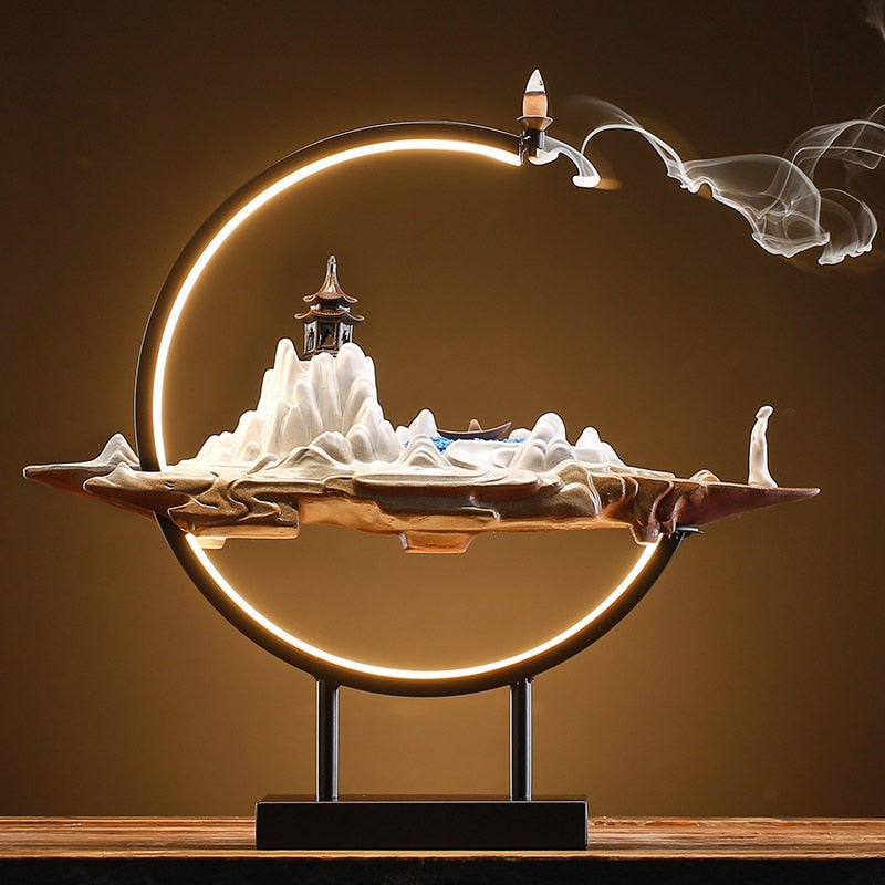 Zen Backflow Incense Holder/Light - thebodymindsoulshop