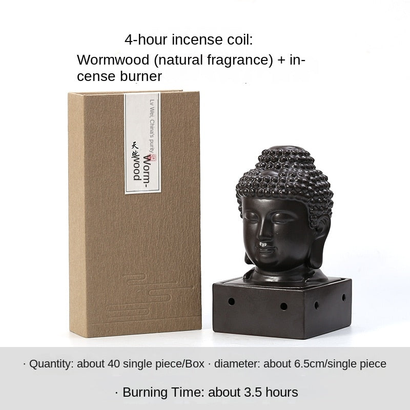 Buddha Coil Burner (22 options available w/ or w/o table or incense) - thebodymindsoulshop