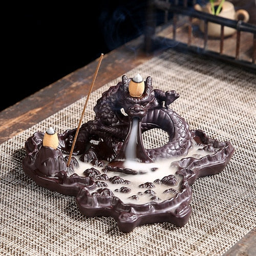 Luxury Incense Burners, Ceramic, Backflow - thebodymindsoulshop