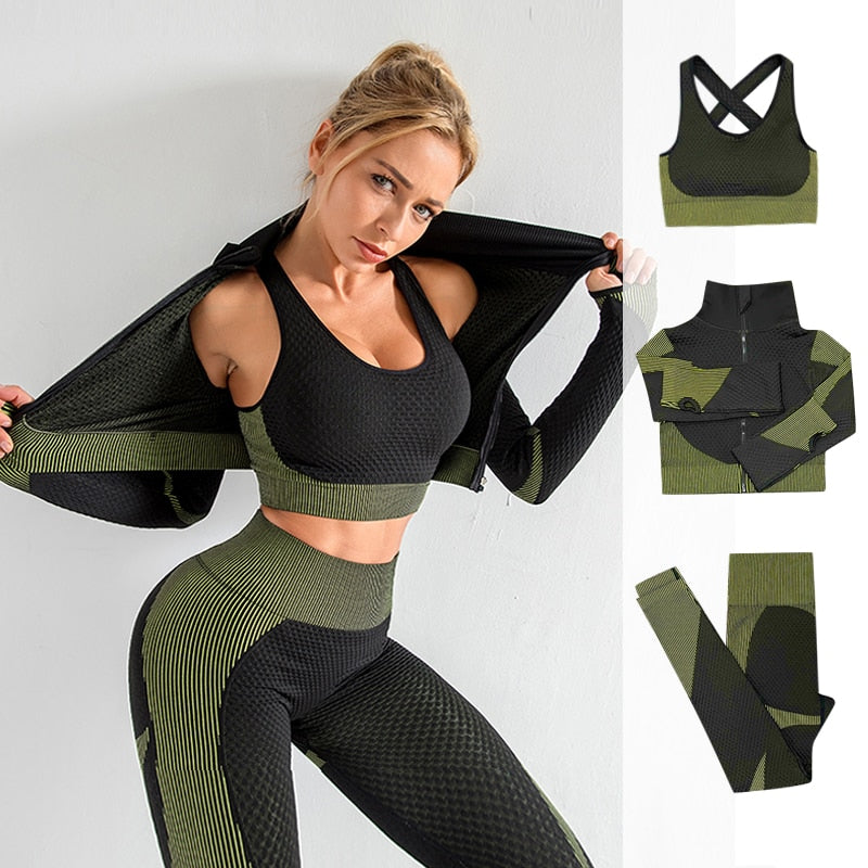 2/3PCS Seamless Women's Yoga Set - thebodymindsoulshop