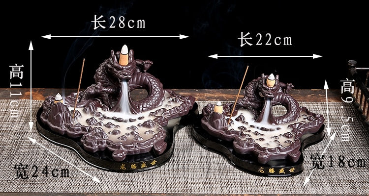 Luxury Incense Burners, Ceramic, Backflow - thebodymindsoulshop