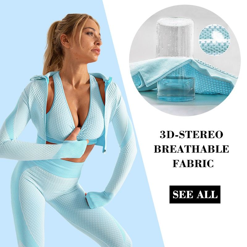 2/3PCS Seamless Women's Yoga Set - thebodymindsoulshop