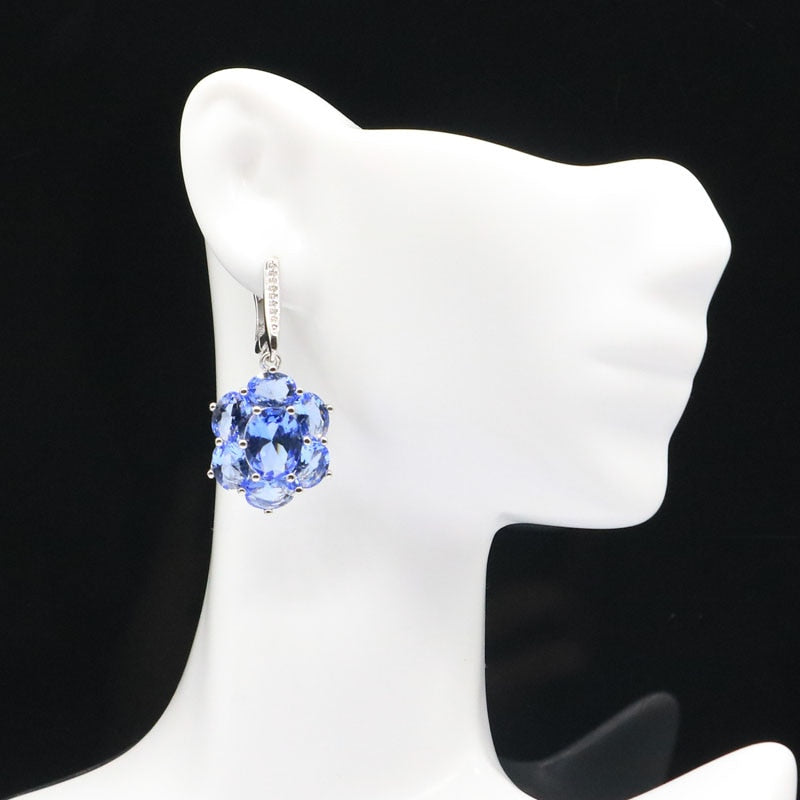 Blue Violet Tanzanite Earrings or Pendant - thebodymindsoulshop