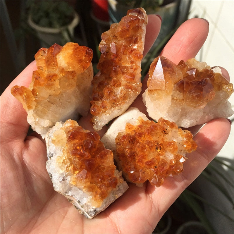 Citrine Druzy Crystal Clusters - thebodymindsoulshop