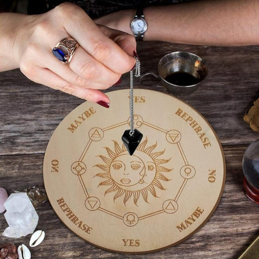 Wooden Divination Pendulum Board - thebodymindsoulshop