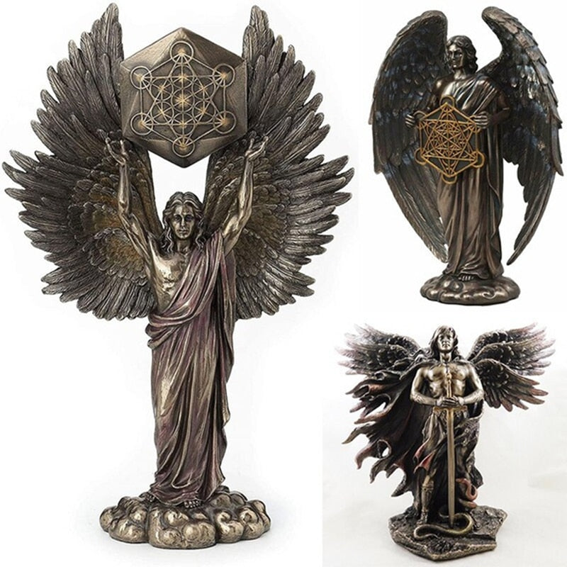 Sacred Geometry Angel statues - thebodymindsoulshop