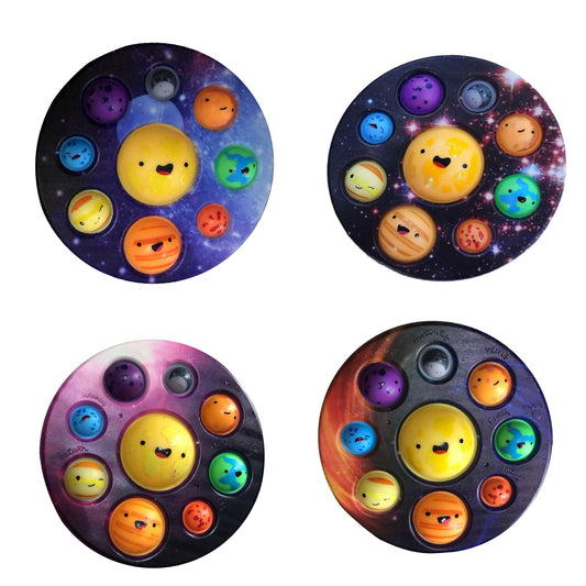 Planets, Simple Dimple Push Bubble Fidget - thebodymindsoulshop