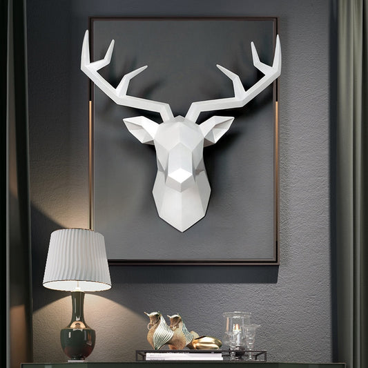 3D Deer Head Wall Décor - thebodymindsoulshop