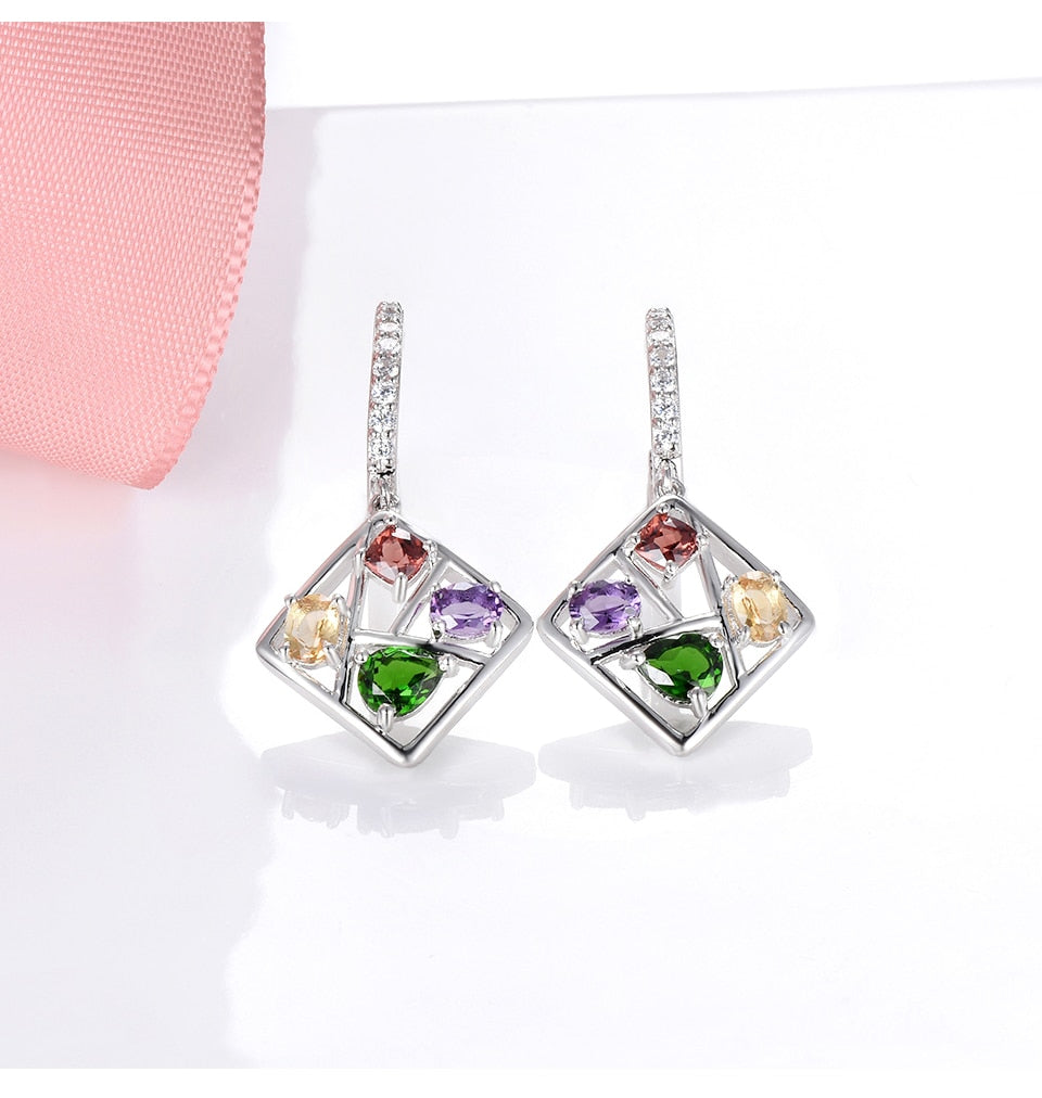 Gemstone & Sterling Earrings - thebodymindsoulshop