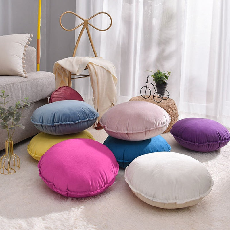 Round Cushion Covers Velvet - thebodymindsoulshop