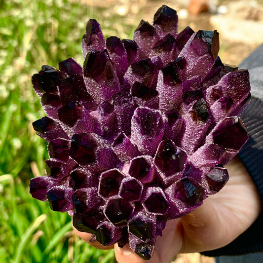 Amethyst Ghost Aura cluster - thebodymindsoulshop