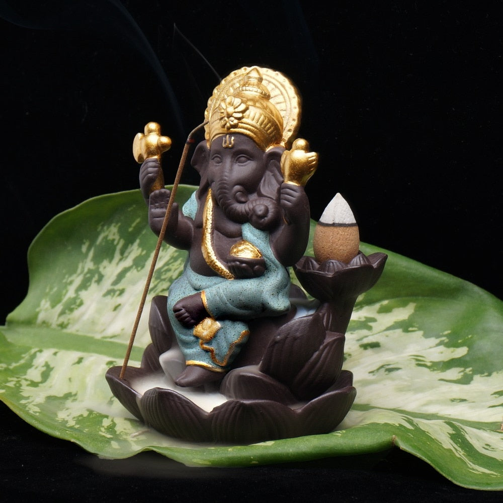 Ganesh Backflowing Incense Burner - thebodymindsoulshop