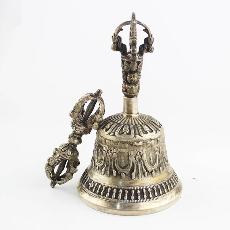 Tibetan Buddhist Bell with Dorje Vajra - thebodymindsoulshop