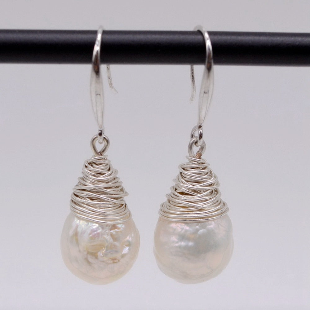 Baroque Pearl Earrings - thebodymindsoulshop