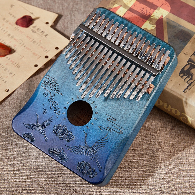 Cega Kalimba 17 Key Mahogany Thumb Piano - thebodymindsoulshop