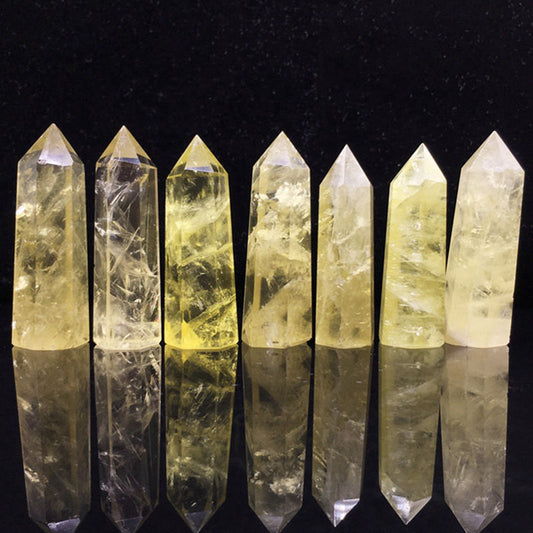 Citrine Quartz Crystal Point Wand - thebodymindsoulshop