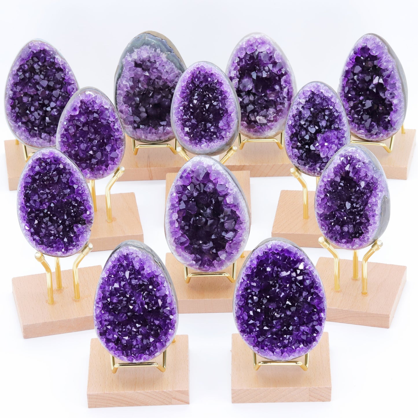 Amethyst Mini Eggs Geodes - thebodymindsoulshop