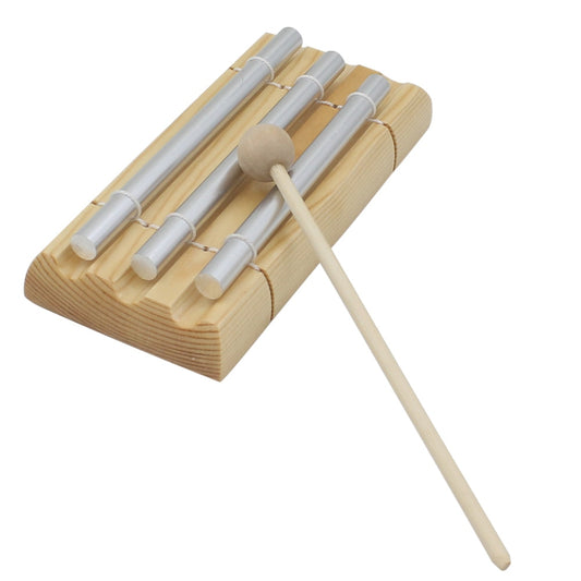 3 Tone Wooden chimes w/mallet - thebodymindsoulshop