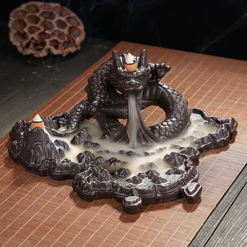 Luxury Incense Burners, Ceramic, Backflow - thebodymindsoulshop