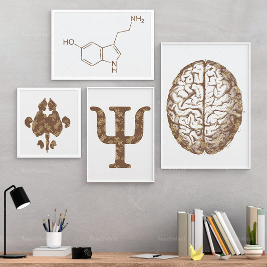 Psychology themed Art - thebodymindsoulshop