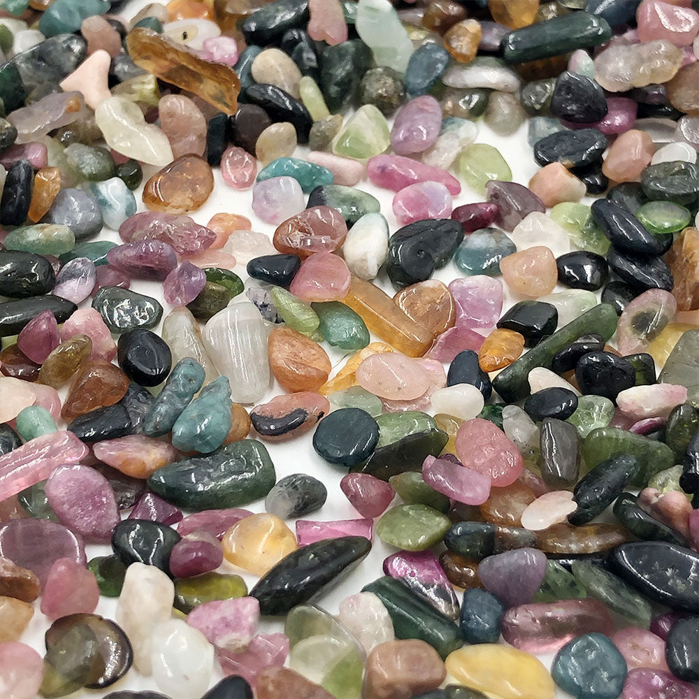 100g Bulk Colorful Tourmaline Chips - thebodymindsoulshop