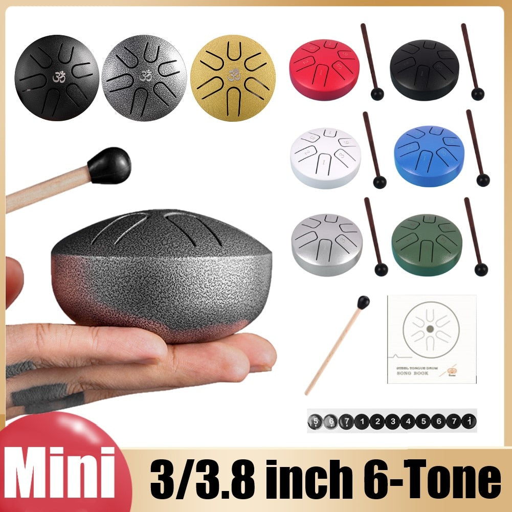 Mini Steel Tongue Drum Set 3/3.8 Inch - thebodymindsoulshop