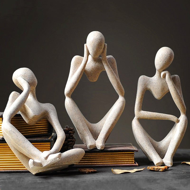 Modern Abstract Thinker Statues - thebodymindsoulshop