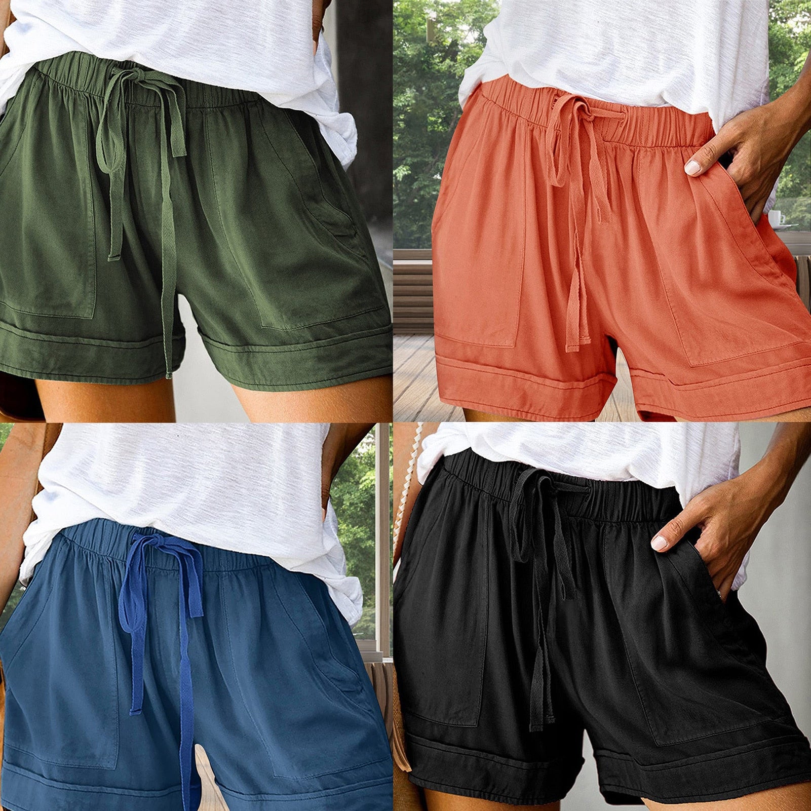 Women's Summer Loose Shorts for Yoga - thebodymindsoulshop