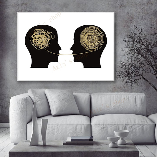 Therapy/ Psychology Themed wall art - thebodymindsoulshop